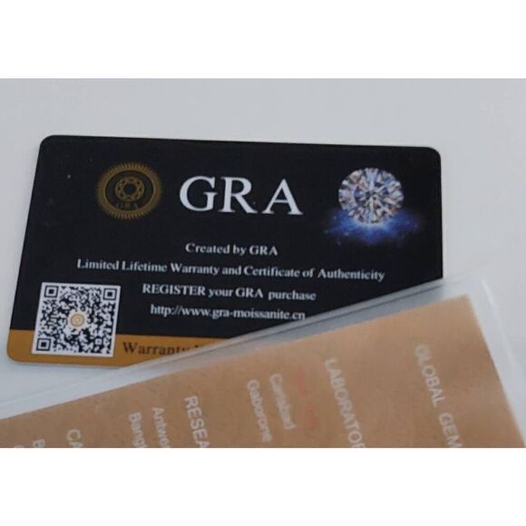 CERTIFIED 2 Ct. Genuine Moissanite Diamond Round Halo/Pave Engagement Ring Sz 8 - Picture 10 of 14